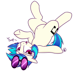 Size: 1400x1300 | Tagged: safe, artist:notenoughapples, dj pon-3, vinyl scratch, pony, unicorn, belly button, colored pupils, cute, female, mare, simple background, solo, transparent background, vinylbetes