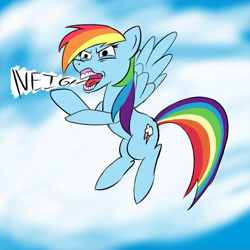 Size: 650x650 | Tagged: safe, artist:firenhooves, rainbow dash, pegasus, pony, flehmen response, horse noises, horses doing horse things