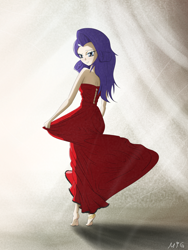 Size: 3000x4000 | Tagged: safe, artist:maneingreen, rarity, human, equestria girls, clothes, dancing, dress, humanized