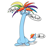 Size: 866x894 | Tagged: safe, artist:firenhooves, rainbow dash, alolan exeggutor, exeggutor, floppy ears, irl, looking at you, not salmon, open mouth, parody, pokémon, pokémon sun and moon, simple background, smiling, speech bubble, wat, what has magic done, what has science done, white background, wide eyes