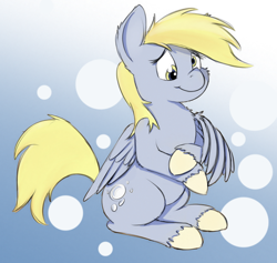 Size: 688x652 | Tagged: safe, artist:firenhooves, derpy hooves, pegasus, pony, crossed arms, cute, derpabetes, solo, unshorn fetlocks