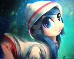 Size: 1280x1024 | Tagged: safe, artist:rezkapratam4x, oc, oc only, pony, clothes, looking at you, solo, watermark