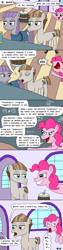 Size: 1000x4000 | Tagged: safe, artist:bjdazzle, maud pie, mudbriar, pinkie pie, earth pony, pony, the maud couple, barrel, comic, derp, diagram, female, hypocrisy, hypocritical humor, lol, male, maudbriar, revenge, season 8 homework assignment, self deprecation, shipping, speechless, straight, stuttering, technically