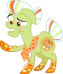 Size: 678x796 | Tagged: safe, artist:pony-paint, granny smith, earth pony, pony, female, mare, rainbow power, rainbow power-ified, show accurate, simple background, solo, white background, wingding eyes