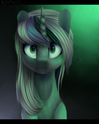 Size: 2000x2500 | Tagged: safe, artist:nightskrill, oc, oc only, pony, unicorn, female, looking at you, mare, slit eyes, solo