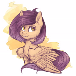 Size: 2312x2309 | Tagged: safe, artist:nightskrill, oc, oc only, pegasus, pony, female, mare, smiling, solo