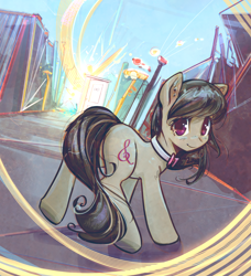 Size: 2730x2995 | Tagged: safe, artist:mirroredsea, octavia melody, earth pony, pony, blushing, female, head turn, looking at you, mare, smiling, solo