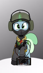 Size: 1536x2560 | Tagged: safe, artist:xphil1998, oc, oc:sweetwater, unicorn, bandit (r6s), battery, clothes, electricity, jacket, military, military uniform, rainbow six siege, solo, uniform