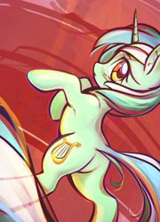 Size: 2190x3038 | Tagged: safe, artist:mirroredsea, lyra heartstrings, pony, unicorn, cute, female, high res, looking at you, looking back, looking back at you, lyrabetes, mare, plot, solo