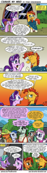 Size: 1200x4356 | Tagged: safe, artist:pony-berserker, cracked wheat, ever essence, firelight, ginger beard, minty mocha, raspberry latte, starlight glimmer, stellar flare, sunburst, oc, oc:southern comfort, pony, unicorn, the parent map, clothes, comic, dialogue, female, glasses, implied flurryburst, male, mare, obsession, one sided shipping, pb you magnificent bastard, robe, shipping, shipping denied, sire's hollow, stallion, starburst, straight, sunburst's glasses, sunburst's robe, yelling