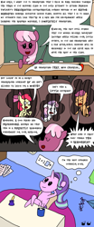 Size: 750x1800 | Tagged: safe, artist:bjdazzle, apple bloom, cheerilee, scootaloo, starlight glimmer, sweetie belle, earth pony, pegasus, pony, unicorn, marks for effort, apple, arm behind head, bad advice, blatant lies, cage, captive, captivity, chains, chair, chalk, chalkboard, chibi, chocolate, comic, crying, cutie mark crusaders, desk, detention, disproportionate retribution, dungeon, empathy cocoa, eraser, evil, food, guidance counselor, heart, hot chocolate, inkwell, kite, leaning back, marshmallow, math, obliviously evil, overreaction, paper, passive aggressive, pointer, punishment, quill, scared, season 8 homework assignment, starlight's office, teacher, text, thinking, thought bubble, underground, wall of text, well that escalated quickly, yelling