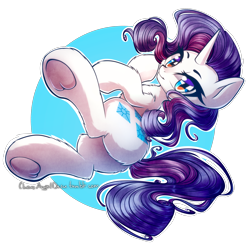 Size: 2000x1940 | Tagged: safe, artist:chaosangeldesu, rarity, pony, unicorn, cute, female, frog (hoof), looking at you, mare, on side, plot, raribetes, simple background, solo, transparent background, underhoof