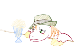 Size: 1024x768 | Tagged: safe, artist:alixnight, big macintosh, the break up breakdown, hat, sketch