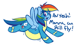 Size: 1117x657 | Tagged: safe, artist:graphenescloset, rainbow dash, pegasus, pony, belly, clothes, female, flying, preggo dash, pregnant, solo, uniform, wonderbolts uniform