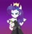 Size: 868x921 | Tagged: safe, artist:tabrony23, rarity, equestria girls, bare shoulders, bowsette, sleeveless, solo, strapless, super crown