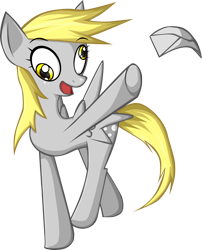 Size: 1498x1850 | Tagged: safe, artist:greedforgreen, derpy hooves, pegasus, pony, 2012, envelope, female, letter, mare, simple background, solo, standing, transparent background