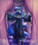 Size: 1376x1600 | Tagged: safe, artist:king-kakapo, princess luna, alicorn, anthro, unguligrade anthro, arm hooves, clothes, cloven hooves, curtains, dress, female, gloves, jewelry, long gloves, looking at you, mare, multiple variants, open mouth, regalia, socks, solo, spread wings, stockings, thigh highs, unshorn fetlocks, wings