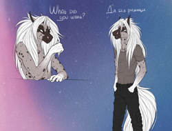 Size: 1280x975 | Tagged: safe, artist:dementra369, oc, oc only, oc:rin frost, anthro, earth pony, hands in pockets, male, solo