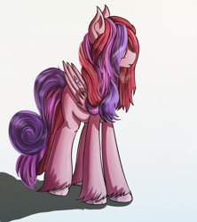 Size: 1777x2000 | Tagged: source needed, safe, artist:apostolllll, oc, oc only, pegasus, pony, hair over eyes, solo, unshorn fetlocks