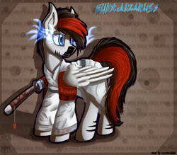 Size: 2000x1750 | Tagged: source needed, safe, artist:apostolllll, oc, oc only, pony, zebra, clothes, glowing eyes, katana, kimono (clothing), male, solo, sombra eyes, stallion, sword, weapon, zebrasus