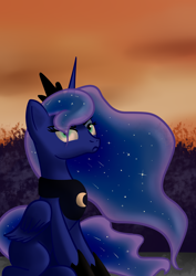 Size: 2480x3508 | Tagged: safe, artist:niezow, princess luna, alicorn, pony, female, mare, solo