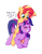 Size: 1100x1400 | Tagged: safe, artist:bobdude0, sunset shimmer, twilight sparkle, twilight sparkle (alicorn), alicorn, pony, unicorn, cute, dialogue, duo, eyes closed, female, gritted teeth, looking down, mare, misleading thumbnail, open mouth, ponies riding ponies, shimmerbetes, simple background, straining, sweat, transparent background, white outline