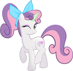 Size: 10615x10305 | Tagged: safe, artist:rainbownspeedash, sweetie belle, .ai available, absurd resolution, bow, older, ponytail, simple background, solo, transparent background, vector