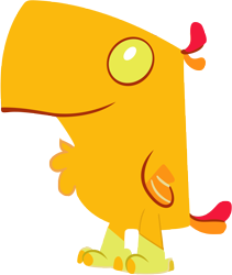 Size: 5000x5935 | Tagged: safe, artist:danton-damnark, derpibooru import, peewee, phoenix, absurd resolution, phoenix chick, simple background, transparent background, vector