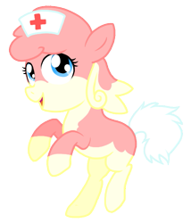 Size: 493x577 | Tagged: safe, artist:nukeleer, derpibooru import, audino, nurse, pokémon, ponified