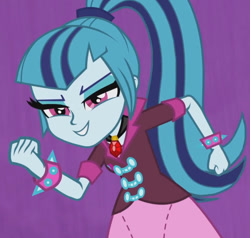 Size: 1130x1074 | Tagged: safe, screencap, sonata dusk, equestria girls, rainbow rocks, female, gem, ponytail, siren gem, solo