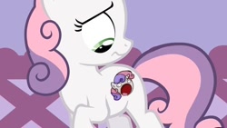 Size: 640x360 | Tagged: safe, sweetie belle, alternate cutie mark, cutie mark, meme, sweetie derelle