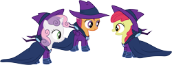 Size: 11990x4550 | Tagged: safe, artist:90sigma, apple bloom, mare do well, scootaloo, sweetie belle, absurd resolution, cutie mark crusaders, simple background, transparent background, vector