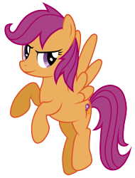 Size: 3800x5000 | Tagged: safe, artist:jennieoo, scootaloo, pegasus, pony, adult, simple background, solo, transparent background