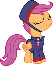 Size: 3367x4190 | Tagged: safe, artist:sircinnamon, derpibooru import, scootaloo, family appreciation day, cute, cutealoo, eyes closed, female, filly, scootagram, simple background, solo, transparent background, vector