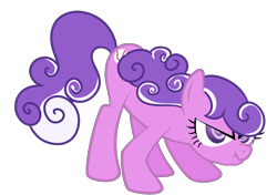 Size: 1914x1348 | Tagged: safe, artist:shaddyshad, derpibooru import, screwball, earth pony, pony, angry, cute, female, hatless, mare, missing accessory, scrunchy face, simple background, swirly eyes, transparent background, vector