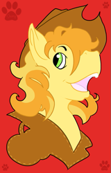 Size: 425x664 | Tagged: safe, artist:rottingroot, braeburn, earth pony, pony, cowboy hat, male, solo, two toned mane