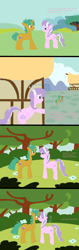 Size: 900x2850 | Tagged: safe, artist:frankieg2233, derpibooru import, diamond tiara, snails, snips, earth pony, pony, comic, diamondsnail, female, kissing, male, mare, older, older diamond tiara, older snails, shipping, stallion, straight