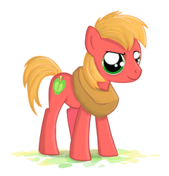 Size: 900x938 | Tagged: dead source, safe, artist:macflash2, big macintosh, earth pony, pony, colt, male, solo, young