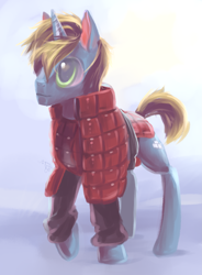 Size: 2153x2923 | Tagged: safe, artist:iamthecowboysmuggler, oc, oc:rush, pony, unicorn, crossover, high res, horn