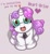 Size: 1008x1095 | Tagged: safe, artist:melle-d, derpibooru import, sweetie belle, sweetie bot, pony, robot, robot pony, unicorn, friendship is witchcraft, cute, diasweetes, female, filly, foal, hooves, horn, looking at you, open mouth, simple background, sitting, solo, text