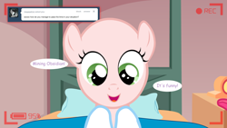 Size: 1280x720 | Tagged: safe, derpibooru import, sweetie belle, ask the crusaders, earth pony sweetie belle, sweetie bald, tumblr