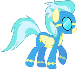 Size: 3434x3062 | Tagged: safe, artist:baumkuchenpony, misty fly, clothes, goggles, high res, simple background, transparent background, uniform, vector, wonderbolts