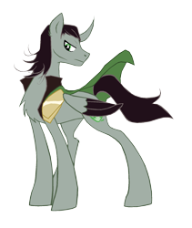 Size: 1355x1609 | Tagged: safe, artist:fluffomaru, derpibooru import, chest fluff, loki, ponified