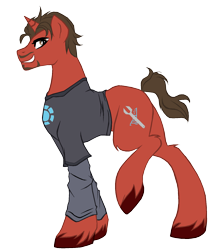 Size: 1513x1702 | Tagged: safe, artist:fluffomaru, derpibooru import, avengers, iron man, ponified