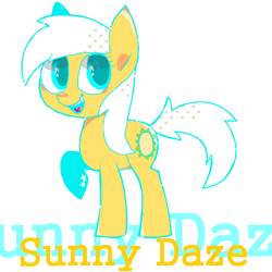 Size: 600x600 | Tagged: safe, artist:tona, derpibooru import, sunny daze, pixiv, simple background, white background