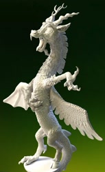 Size: 1946x3173 | Tagged: safe, artist:kirikd, derpibooru import, discord, 3d, photo, sculpture