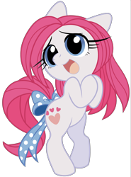 Size: 3709x5000 | Tagged: safe, artist:akira bano, sweetheart, earth pony, pony, g1, my little pony tales, absurd resolution, bow, cute, female, g1 to g4, generation leap, solo, sweetheartorable, tail bow