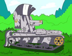 Size: 1280x994 | Tagged: safe, artist:alvchfokarev, zecora, zebra, pony tank, tank (vehicle)