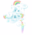 Size: 3845x4100 | Tagged: safe, artist:sierraex, derpibooru import, background, building, cloud, cloud house, house, no pony, rainbow, rainbow dash's house, rainbow waterfall, simple background, transparent background, vector