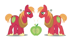 Size: 3118x1765 | Tagged: safe, artist:kna, big macintosh, earth pony, pony, male, simple background, stallion, transparent background, vector